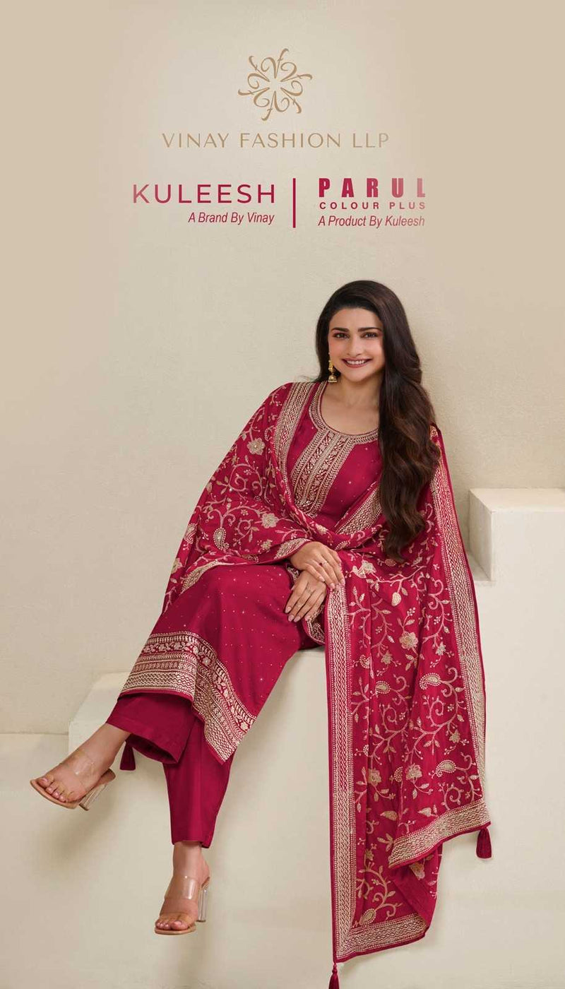 Vinay Fashion Parul Colourplus Dola Heavy Party Wear Unstitched Salwar Suit