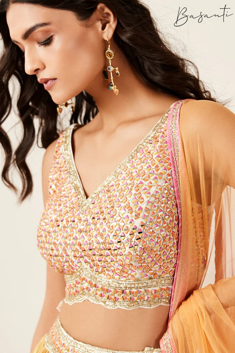 Virasat Basanti Dolla Silk Exclusive Designer Wedding Wear Lehnga Choli Collection
