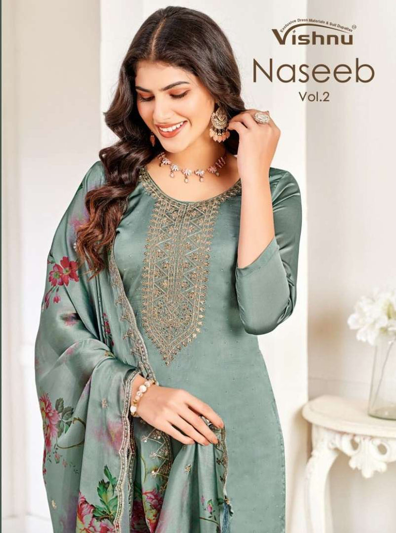 Vishnu Impex Naseeb Vol 2 Silk Designer Salwar Kameez