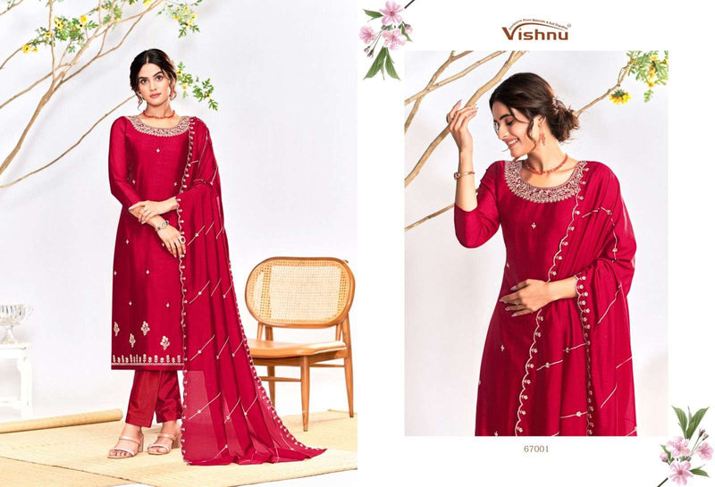Vishnu Impex Riwayat Vichitra Silk Festival Wear Salwar Suit