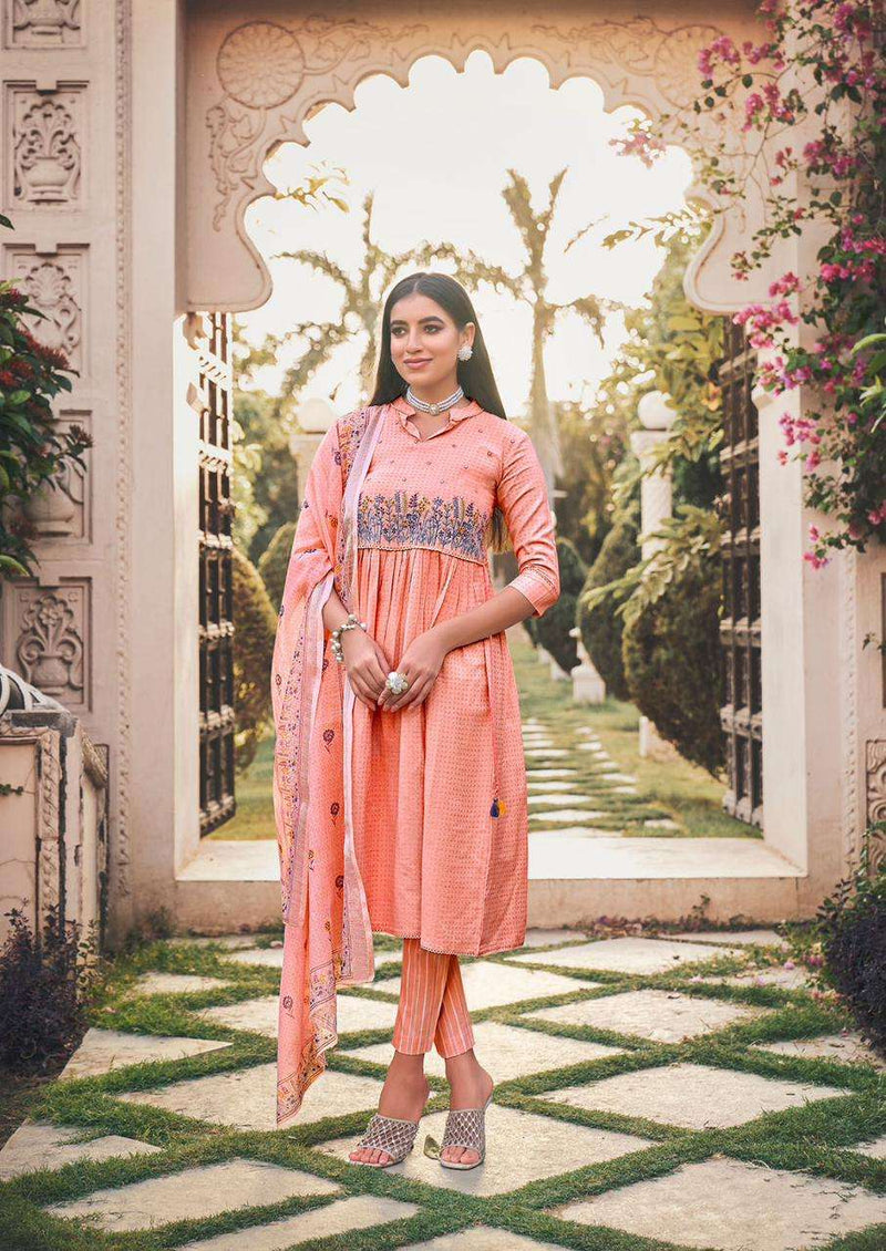 Vitara Fashion Glory Amazing Fancy Work Kurti With Pant And Dupatta Catalog