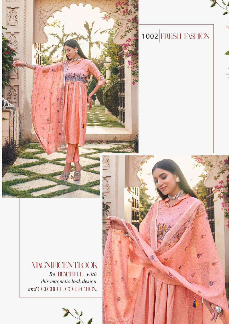 Vitara Fashion Glory Amazing Fancy Work Kurti With Pant And Dupatta Catalog