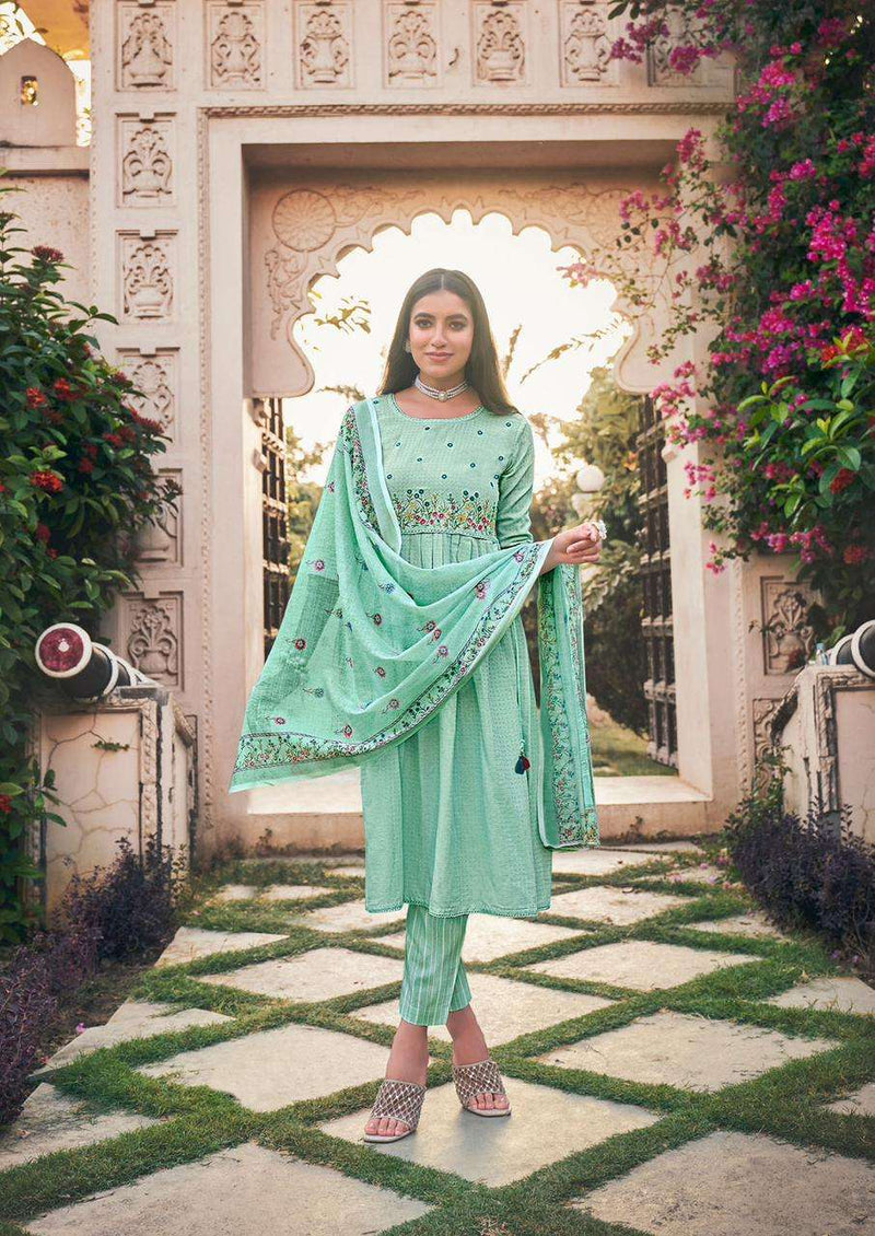 Vitara Fashion Glory Amazing Fancy Work Kurti With Pant And Dupatta Catalog