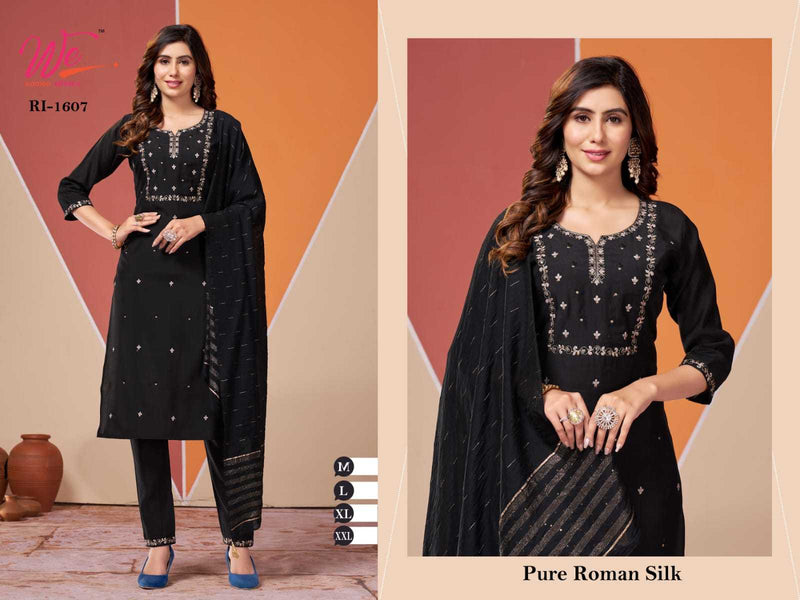 We Women Ethnic We Women 1607 1608 1609 1611 Roman Silk Fancy Combo Readymade Suit