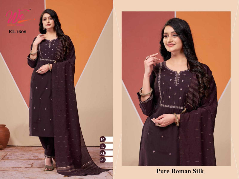 We Women Ethnic We Women 1607 1608 1609 1611 Roman Silk Fancy Combo Readymade Suit
