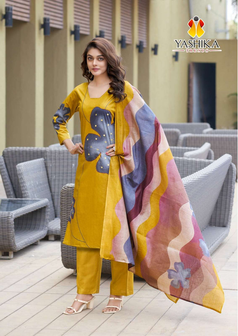 Yashika Trends Dua Vol 2 Heavy Cotton Digital Printed Handwork Salwar Suit
