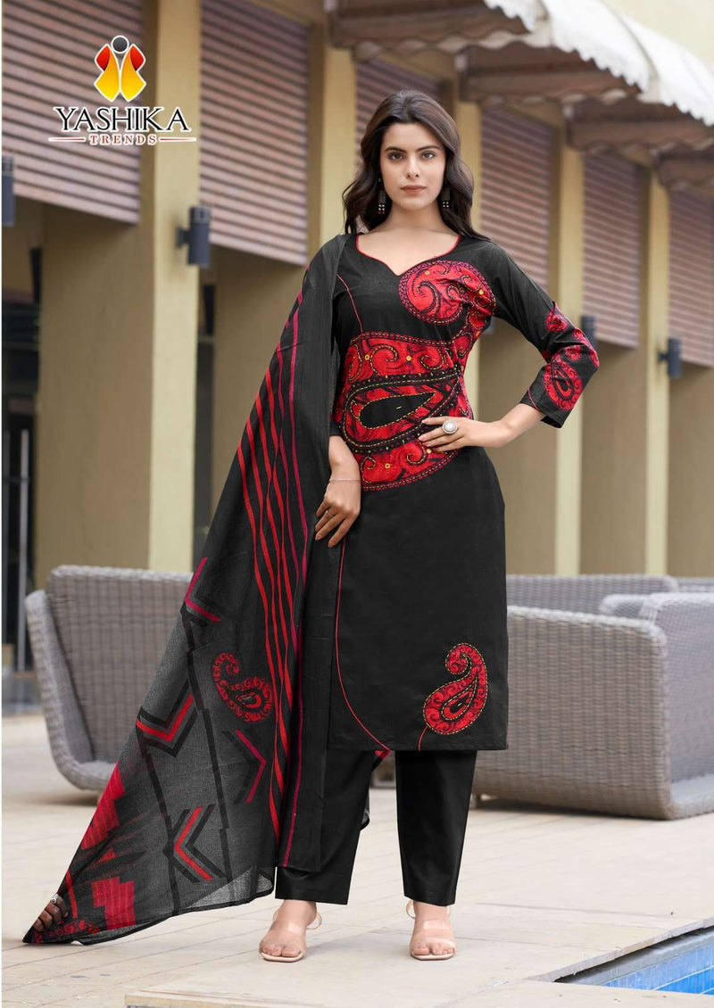 Yashika Trends Dua Vol 2 Heavy Cotton Digital Printed Handwork Salwar Suit