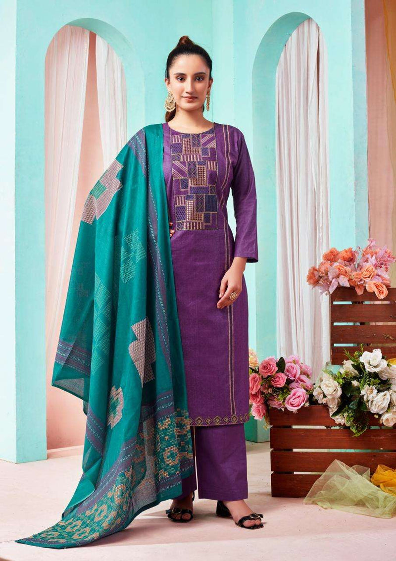 Yashika Trends Kantha Cotton Printed Fancy Casual Wear Salwar Suit