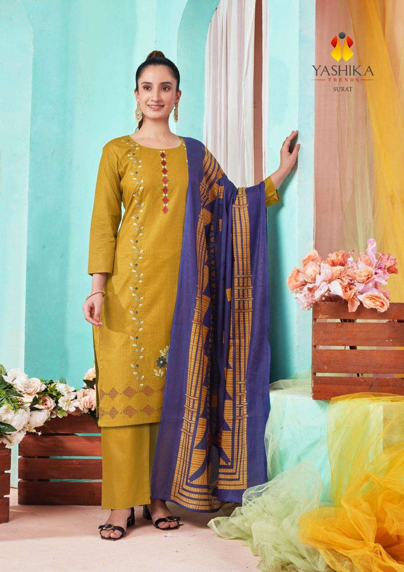 Yashika Trends Kantha Cotton Printed Fancy Casual Wear Salwar Suit
