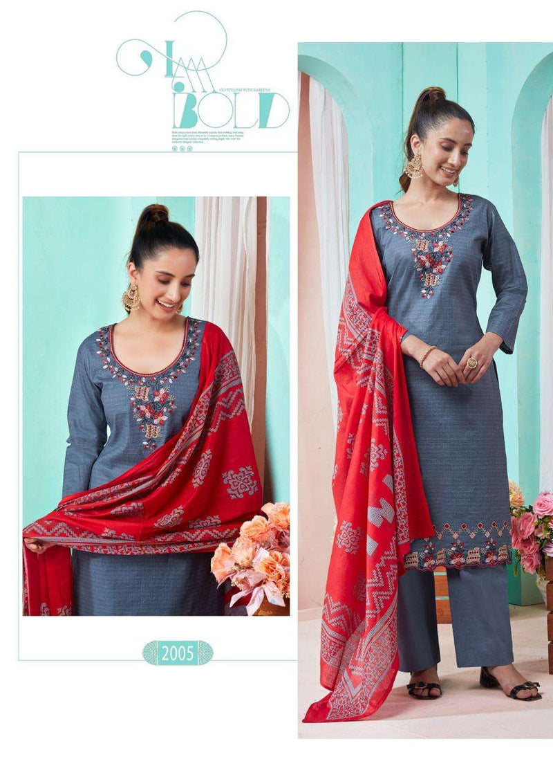 Yashika Trends Kantha Cotton Printed Fancy Casual Wear Salwar Suit