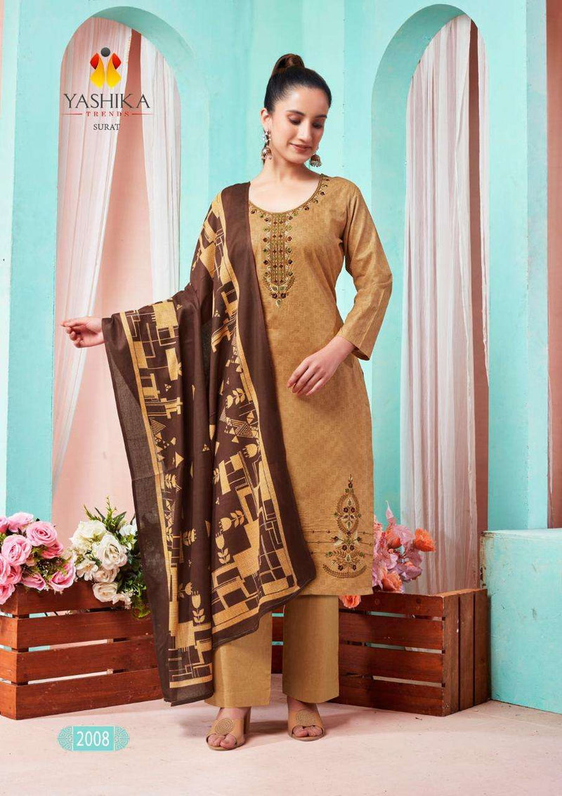 Yashika Trends Kantha Cotton Printed Fancy Casual Wear Salwar Suit