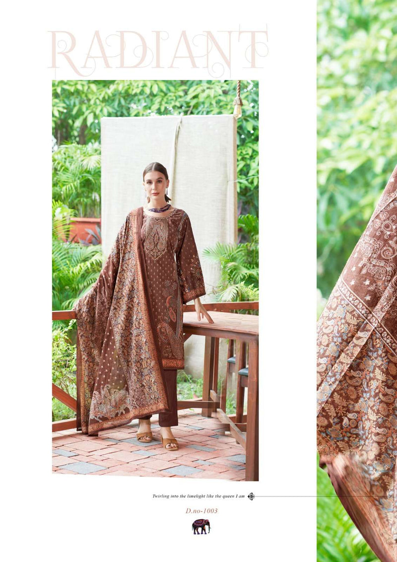 Yashika Trends Nayra B Cotton Printed With Exclusive Neck Work Unstitched Salwar Suit