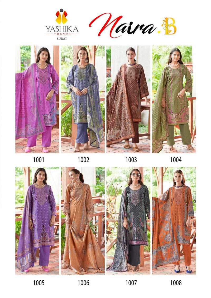 Yashika Trends Nayra B Cotton Printed With Exclusive Neck Work Unstitched Salwar Suit