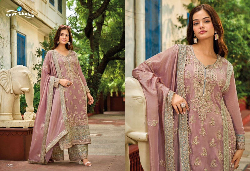 Your Choice Cosmos Silk Heavy Designer Party Wear Suit Collection