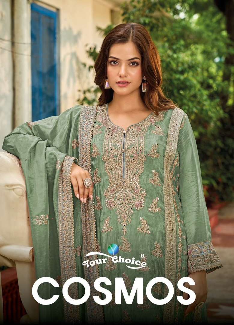 Your Choice Cosmos Silk Heavy Designer Party Wear Suit Collection