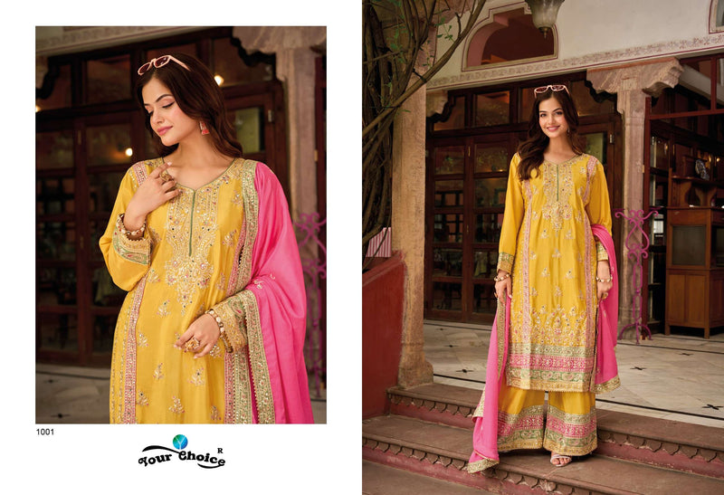 Your Choice Galaxy Vol 4 Chinon Designer Party Wear Suit Collection
