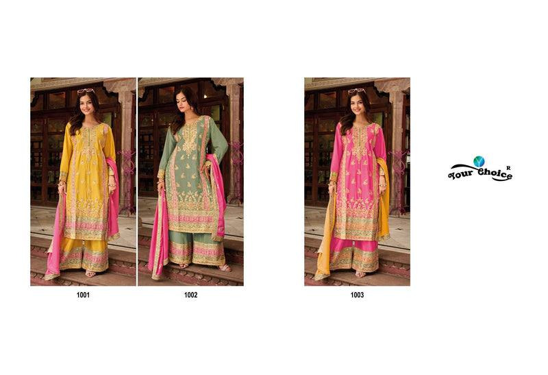Your Choice Galaxy Vol 4 Chinon Designer Party Wear Suit Collection