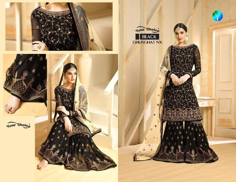 Your Choice Ghunghat Nx Georgette Regular Wear Beautiful Salwar Suits