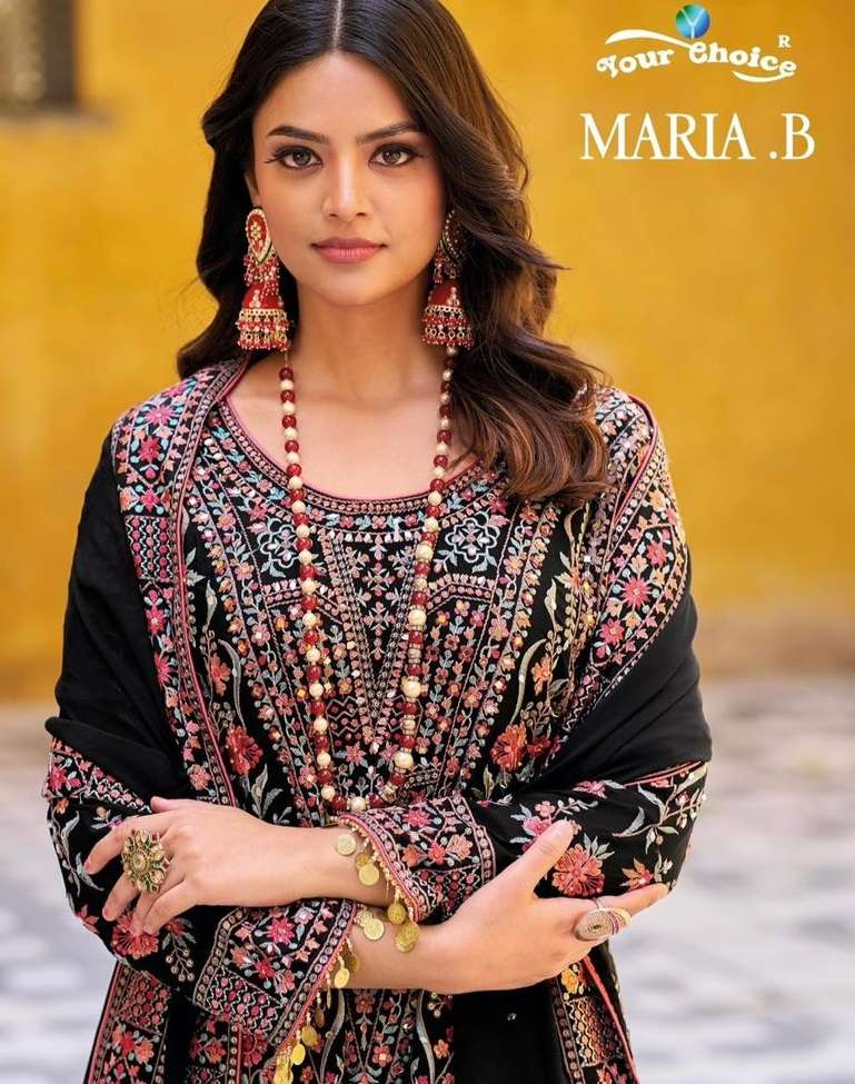 Your Choice Maria B Chinon Designer Party Wear Suit