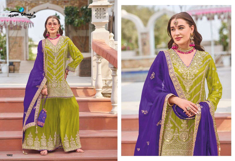 Your Choice Monalisa Heavy Chinon Designer Partywear Salwar Suit