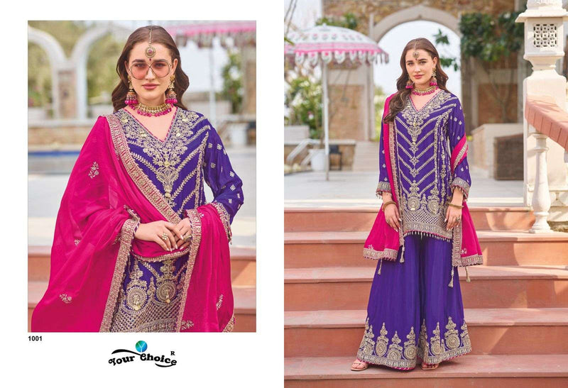 Your Choice Monalisa Heavy Chinon Designer Partywear Salwar Suit