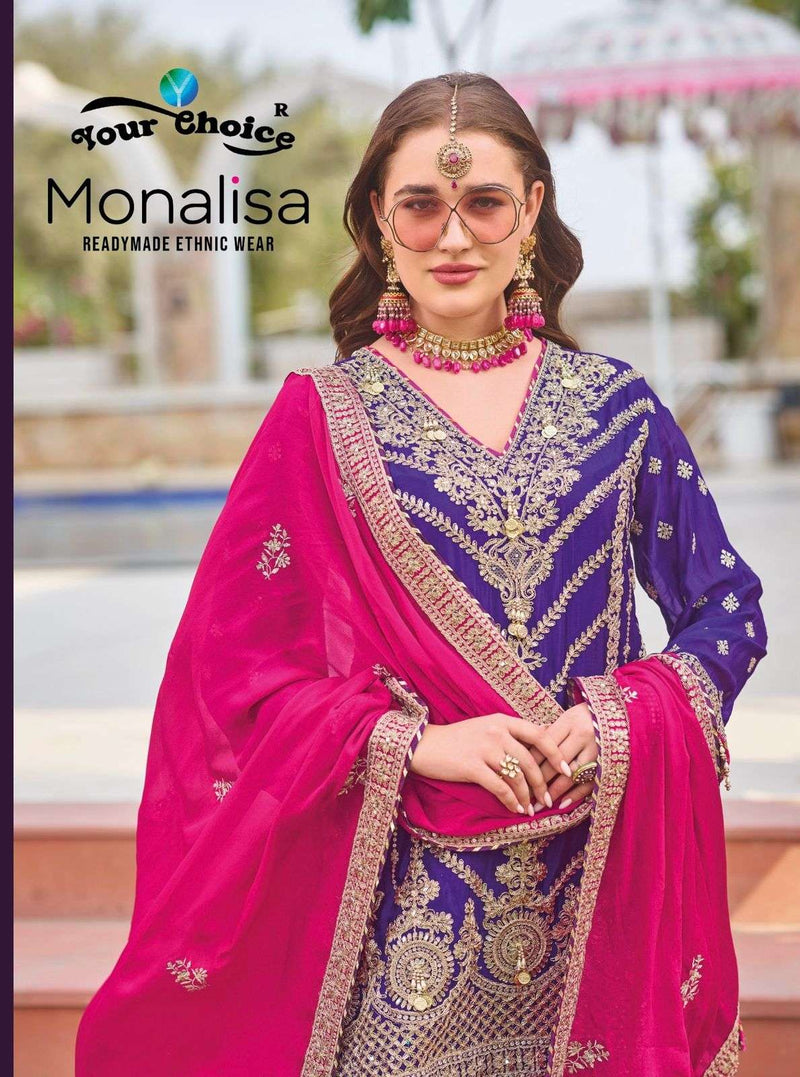 Your Choice Monalisa Heavy Chinon Designer Partywear Salwar Suit