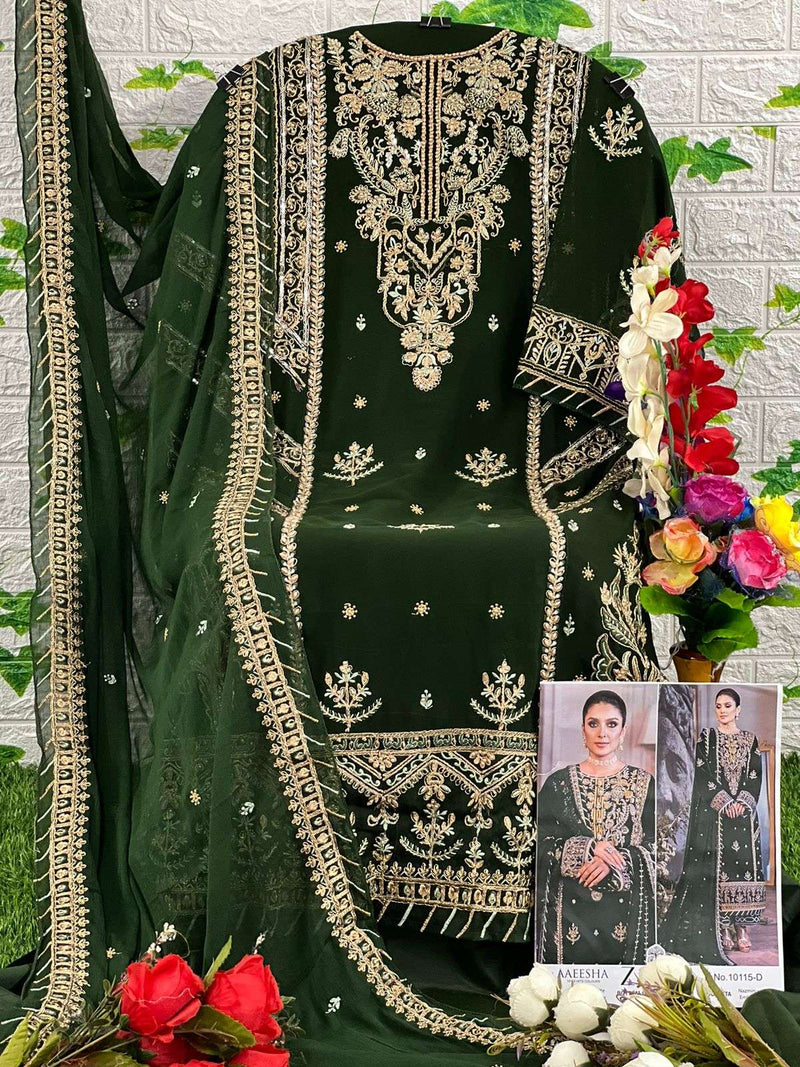 Zaha Aaeesha 10115 Hits Colours Fantastic Designer Pakistani Salwar Kameez Collection