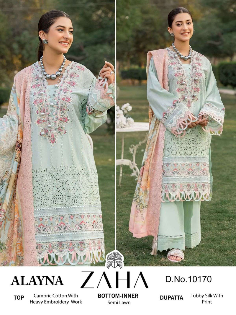 Zaha Present Alayna Designer Pakistani Concept Salwar Kameez Material