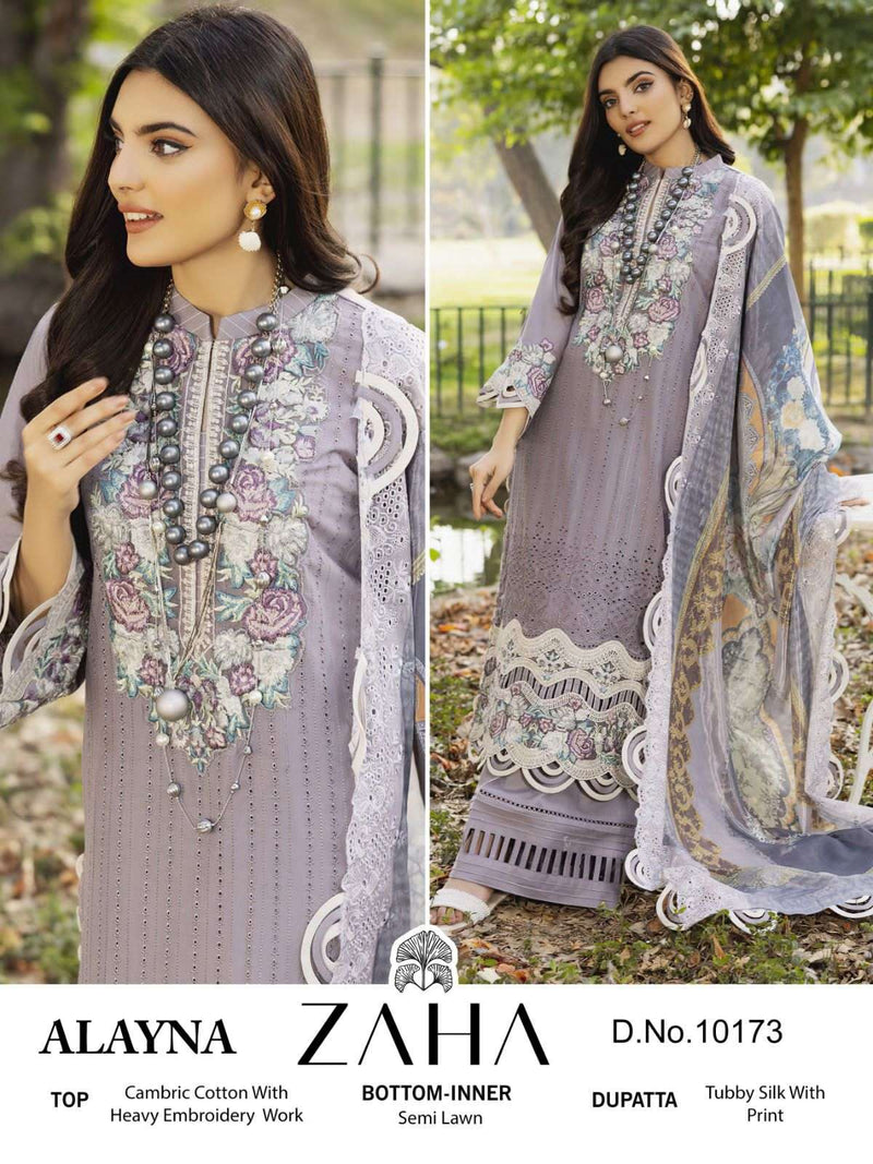 Zaha Present Alayna Designer Pakistani Concept Salwar Kameez Material