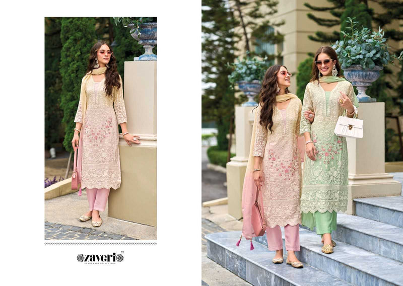 Zaveri Femina Colour Edition Vol 2 Organza Full Stich Designer Pakistani Readymade Suit