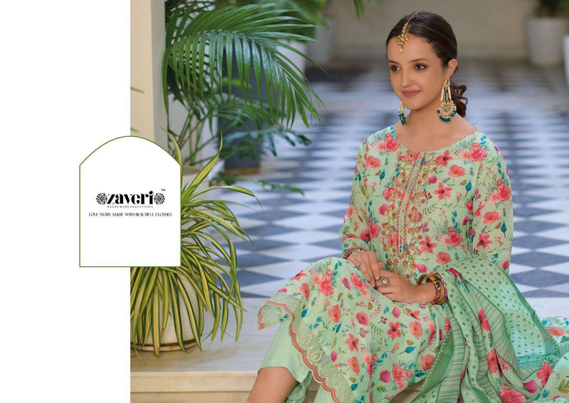 Zaveri Present Ayleen Amazing Embroidery Gota Patti Work Kurti With Pant And Dupatta