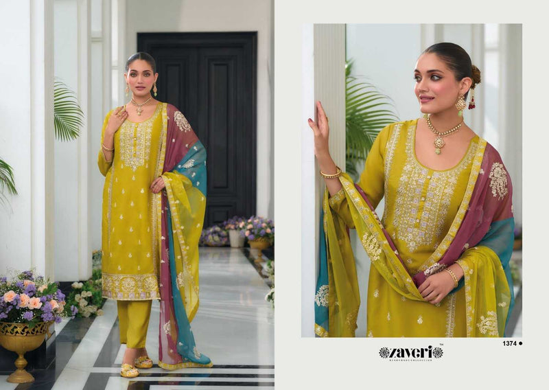 Zaveri Women Beauty Simer Emboidery Work Wedding Wear Suit Collection