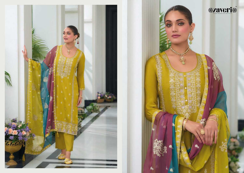 Zaveri Women Beauty Simer Emboidery Work Wedding Wear Suit Collection