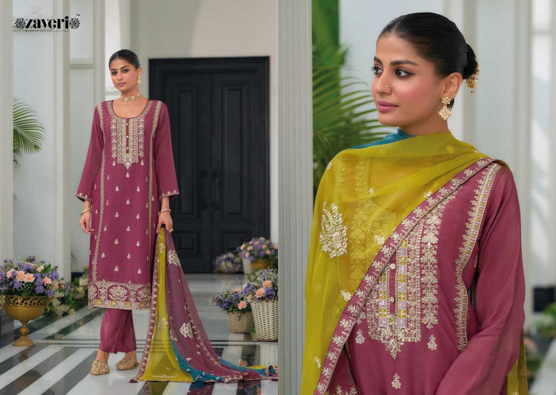 Zaveri Women Beauty Simer Emboidery Work Wedding Wear Suit Collection