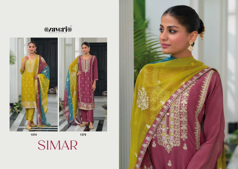Zaveri Women Beauty Simer Emboidery Work Wedding Wear Suit Collection