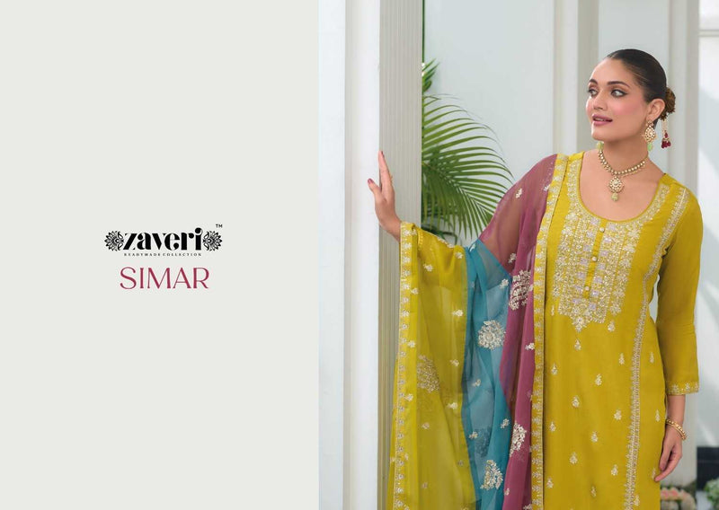 Zaveri Women Beauty Simer Emboidery Work Wedding Wear Suit Collection
