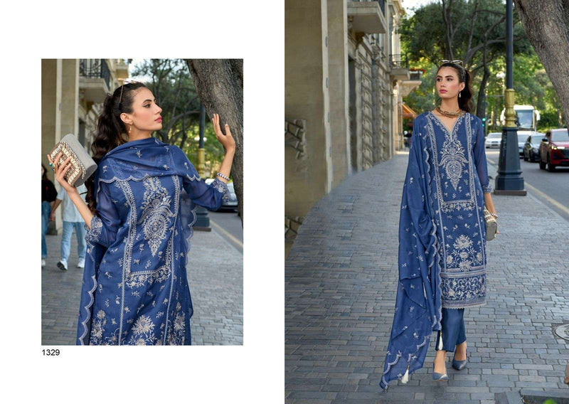 Zaveri Women Beauty Maxes Organza Emboidery Work Kurti Pant Dupatta Set