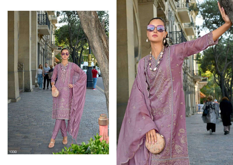 Zaveri Women Beauty Maxes Organza Emboidery Work Kurti Pant Dupatta Set