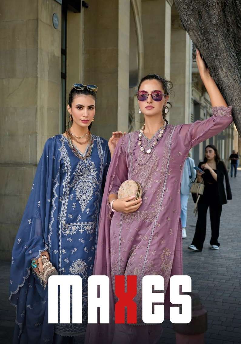 Zaveri Women Beauty Maxes Organza Emboidery Work Kurti Pant Dupatta Set