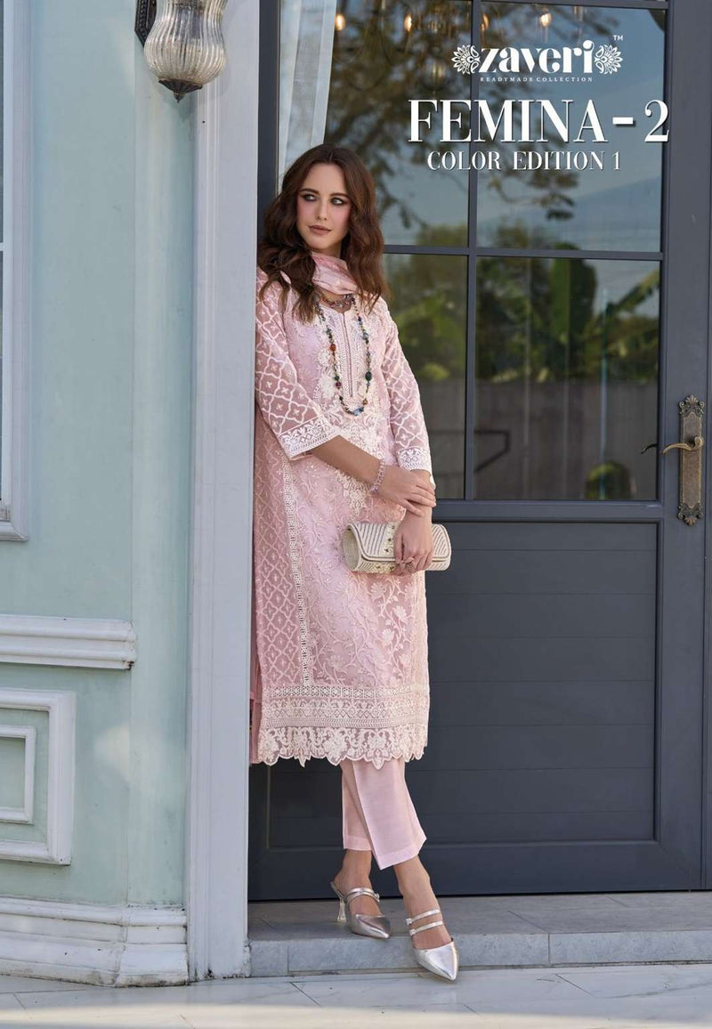 Zaveri Women Beauty Femina Vol 2 Color Edition Vol 1 Organza Designer Party Wear Set