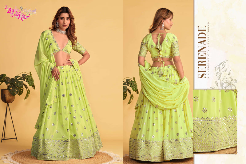 Zeel Clothing Antique Aura Silk Designer Wedding Wear Lehenga Choli Collection