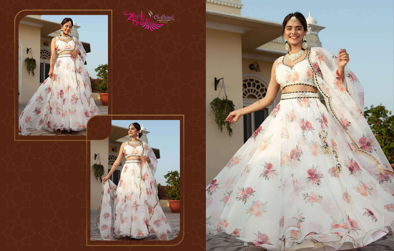 Zeel Clothing Vol 23 Organza Party Wear  Lehenga Choli