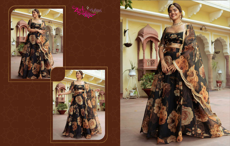 Zeel Clothing Vol 23 Organza Party Wear  Lehenga Choli