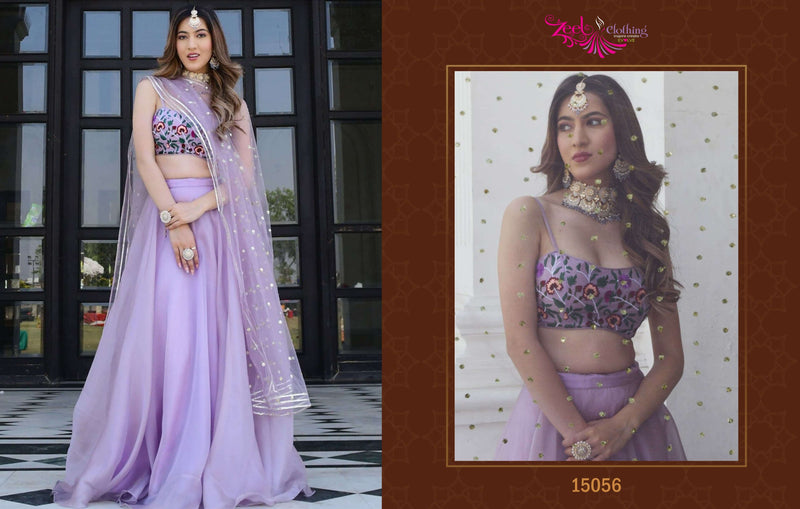 Zeel Clothing Vol 23 Organza Party Wear  Lehenga Choli