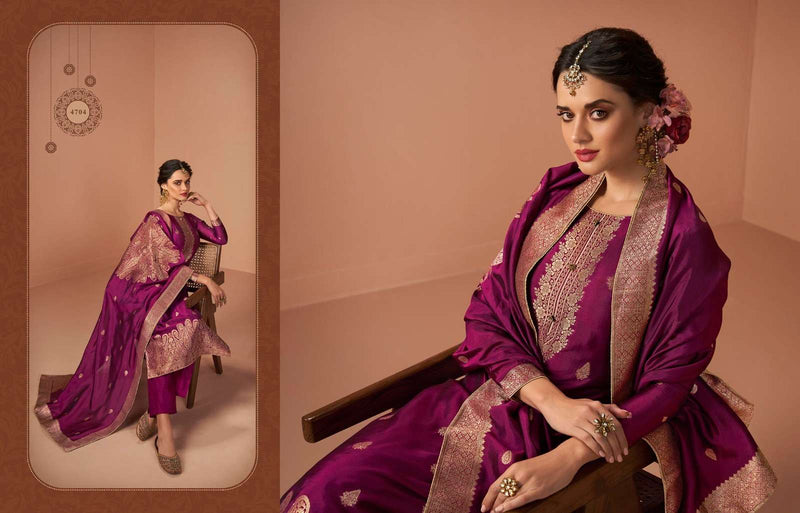 Zisa Charmy Alina Silk Javquard Exclusive Salwar Kameez