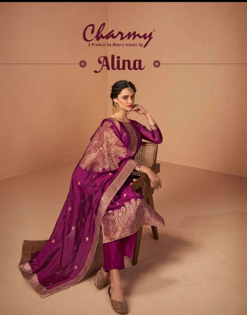 Zisa Charmy Alina Silk Javquard Exclusive Salwar Kameez
