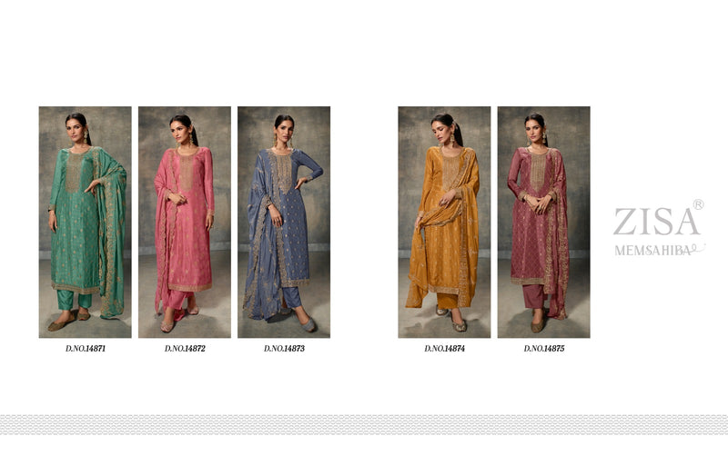 Zisa D No 1471 To 14875 Viscose Embroidery Regal Look Salwar Kameez