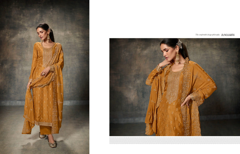 Zisa D No 1471 To 14875 Viscose Embroidery Regal Look Salwar Kameez