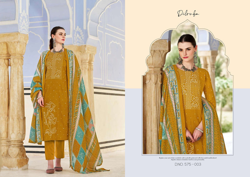 Zulfat Designer Suits Dilruba Vol 3 Cotton Designer Print Salwar Suit