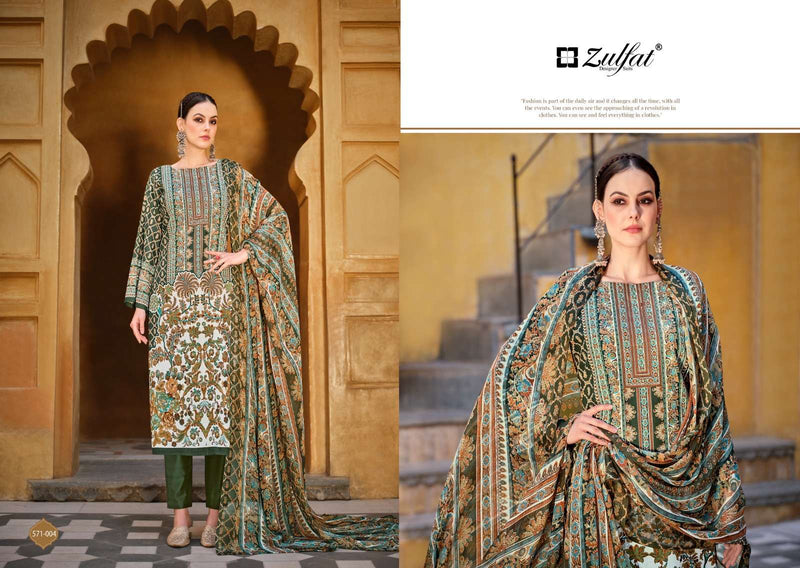 Zulfat Designer Suit Saima Cotton Exclusive Designer Print Salwar Suit